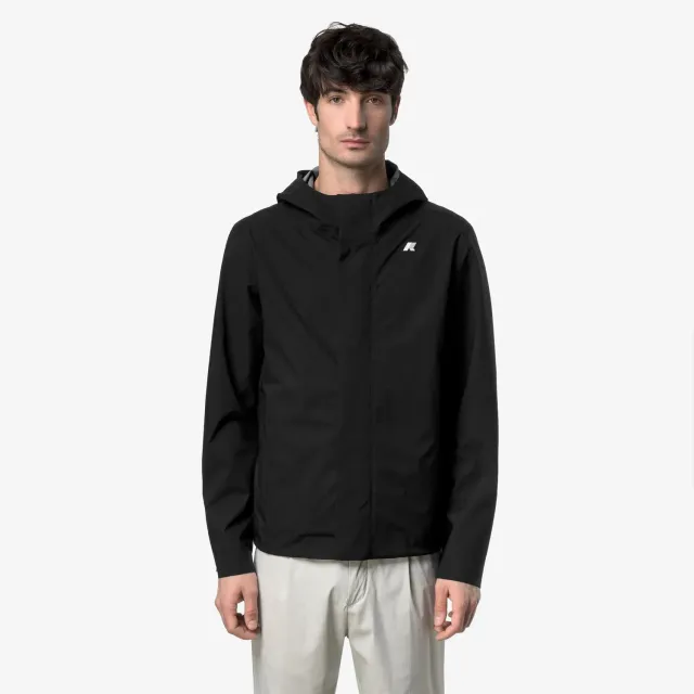 K-Way Jacko Stretch 2L geacă negru Black Pure impermeabilă