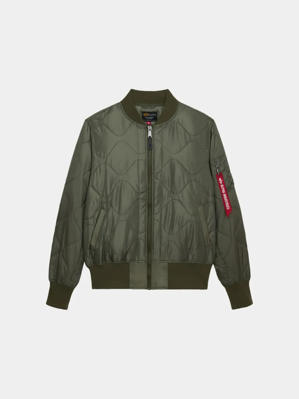 Alpha Industries L-2B Relaxed Quilted Flight geacă verde nailon