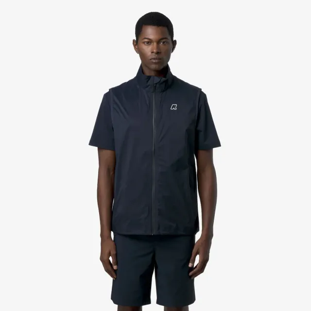 K-Way Croixer Travel vestă unisex Blue Depth impermeabilă