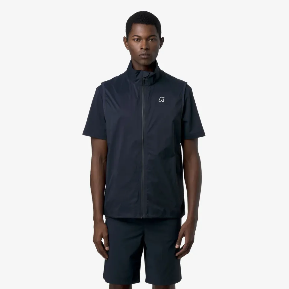 K-Way Croixer Travel vestă unisex Blue Depth impermeabilă