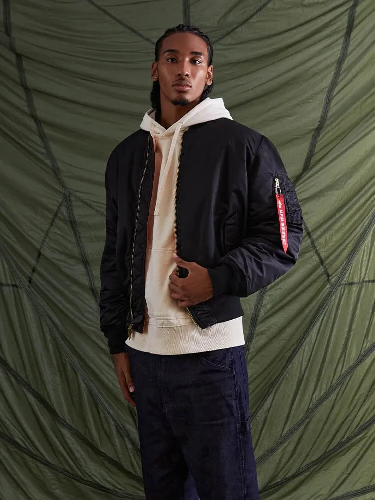 Alpha Industries MA-1 Heritage geaca bomber negru rezistenta apa