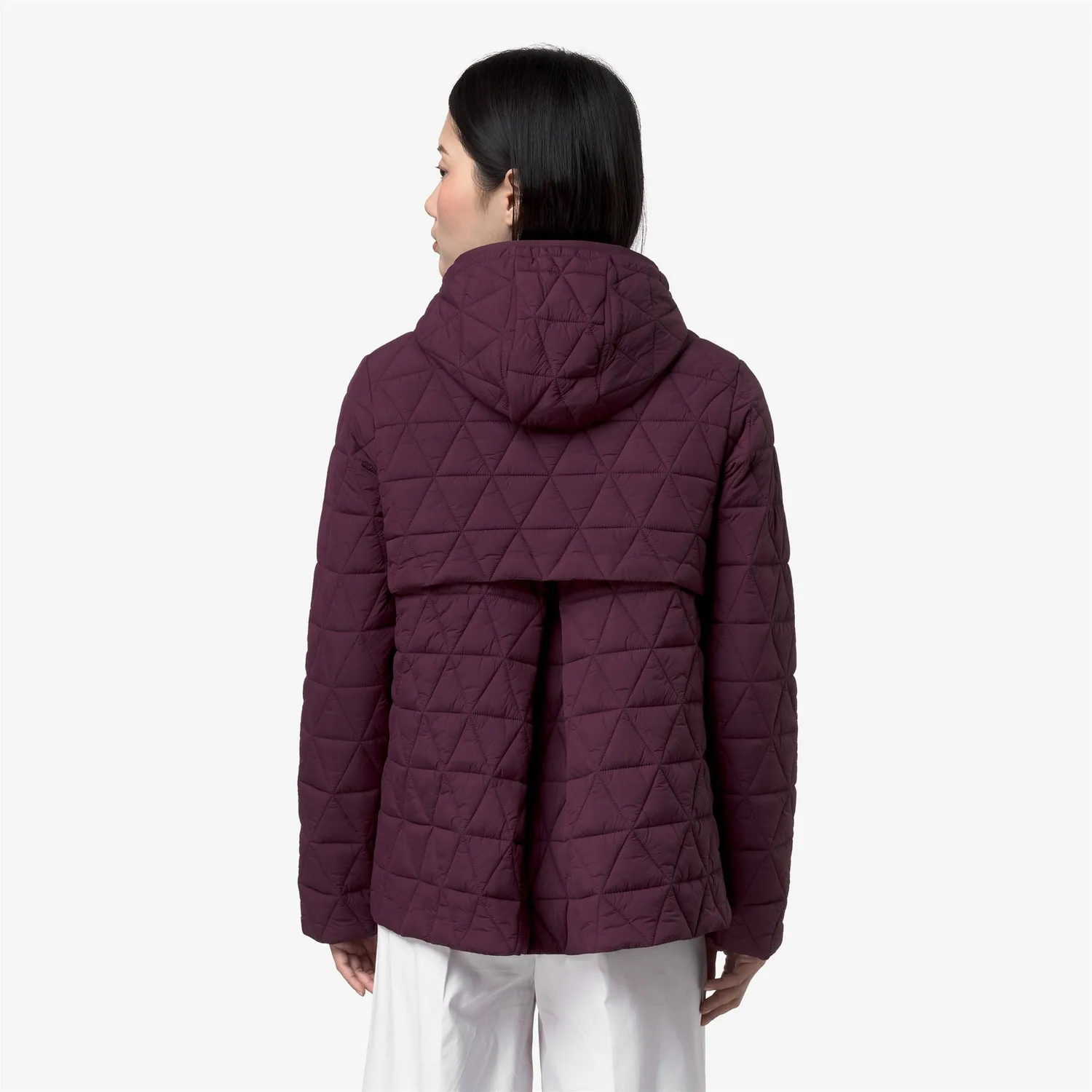 K-Way Madlaine Diamond Quilted Warm geacă damă violet mauve wine