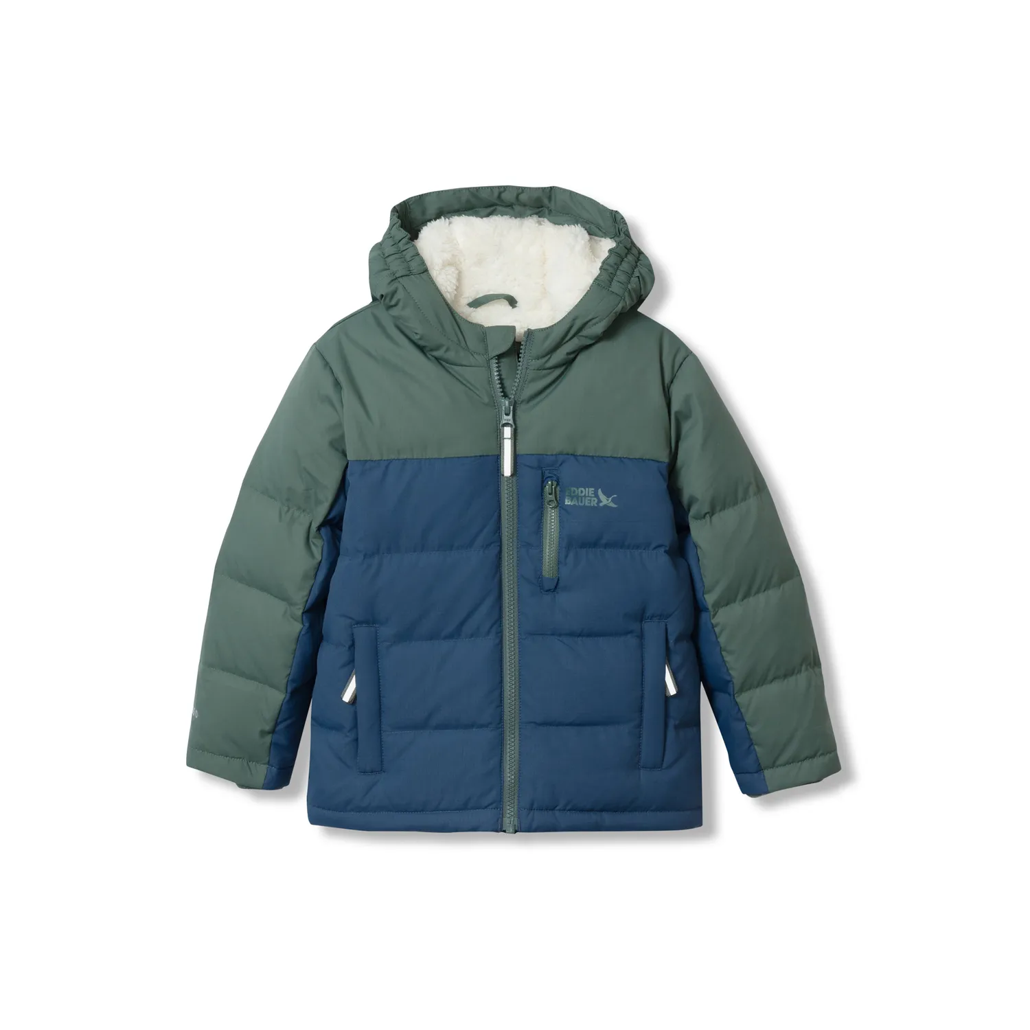 Eddie Bauer Classic Down geaca baieti gri puf 2T