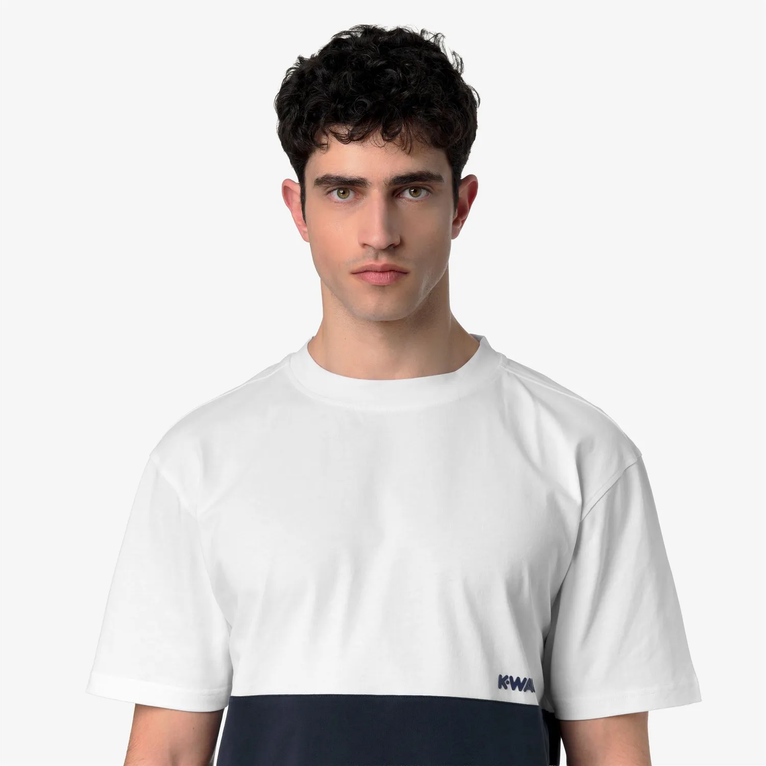 K-Way Solo Jersey Colorblock tricou bărbați Albastru bumbac