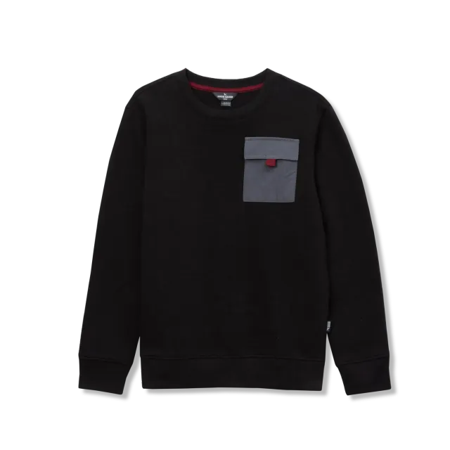 Eddie Bauer Camp bluzon baieti fleece negru moale