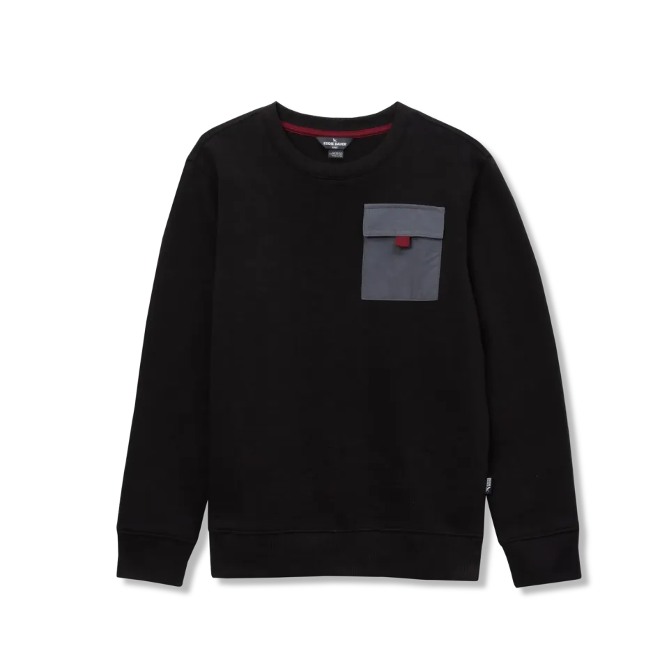 Eddie Bauer Camp bluzon baieti fleece negru moale