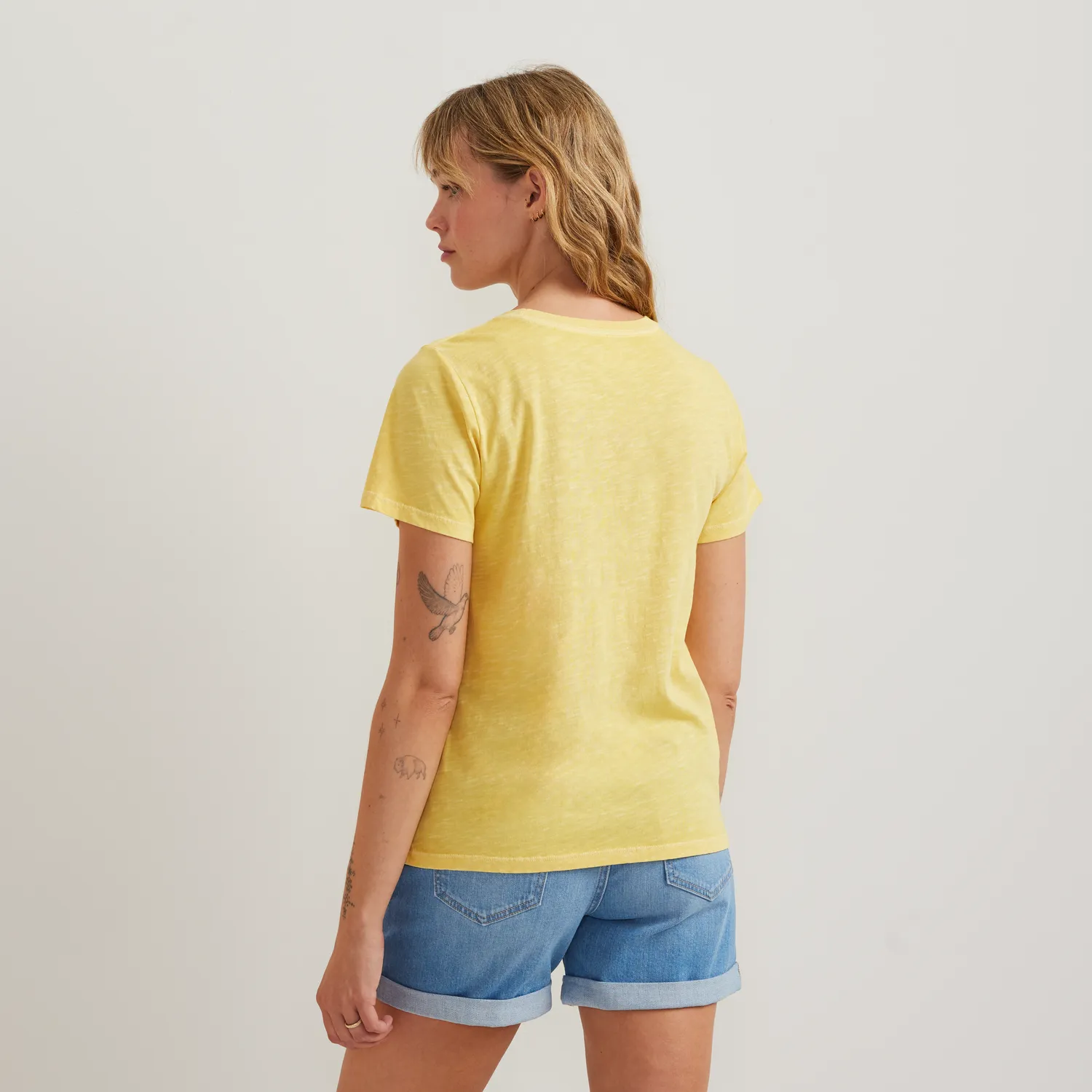 Eddie Bauer Grow As One tricou dama galben bumbac