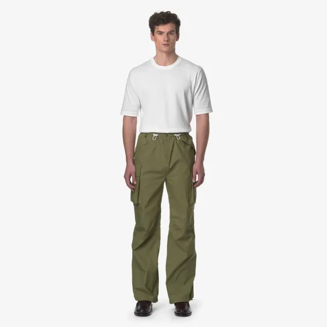 K-Way Ed-Shell pantaloni sport unisex verde impermeabili