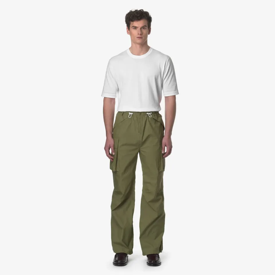 K-Way Ed-Shell pantaloni sport unisex verde impermeabili