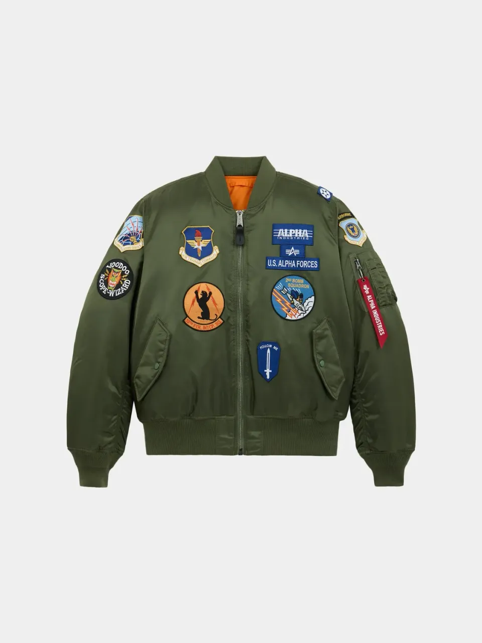 Alpha Industries MA-1 Squadron geaca bomber sage rezistenta la apa
