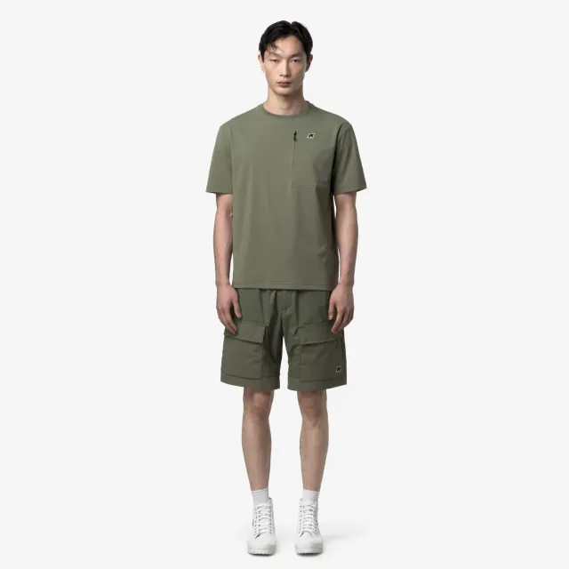 K-Way Breger pantaloni scurti barbati verde tehnici