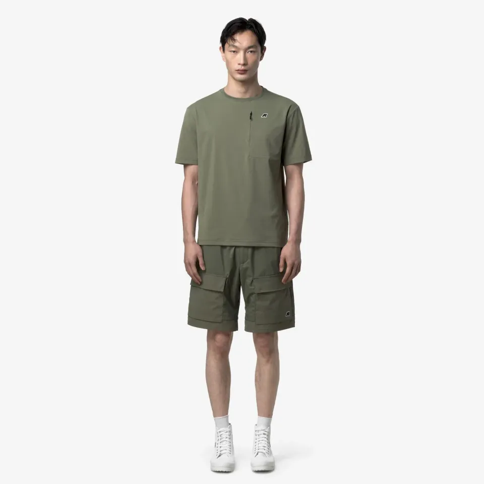 K-Way Breger pantaloni scurti barbati verde tehnici