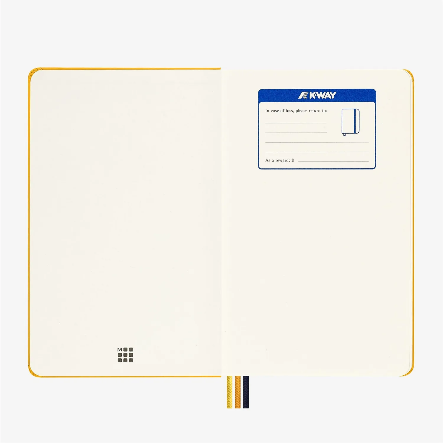 K-Way Moleskine carnet Orange 240 pagini dictando