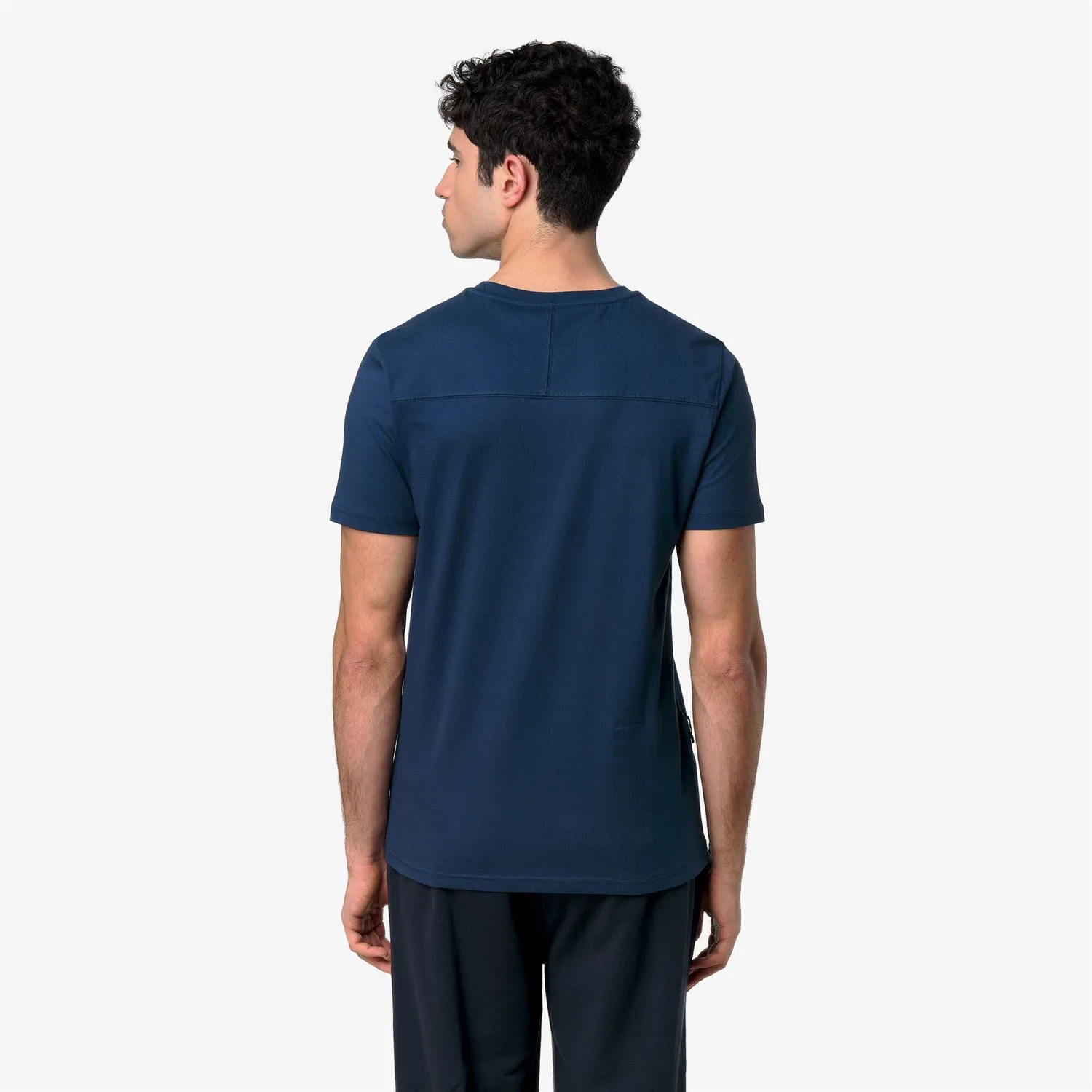 K-Way Leonide tricou unisex Blue Insignia bumbac pliabil