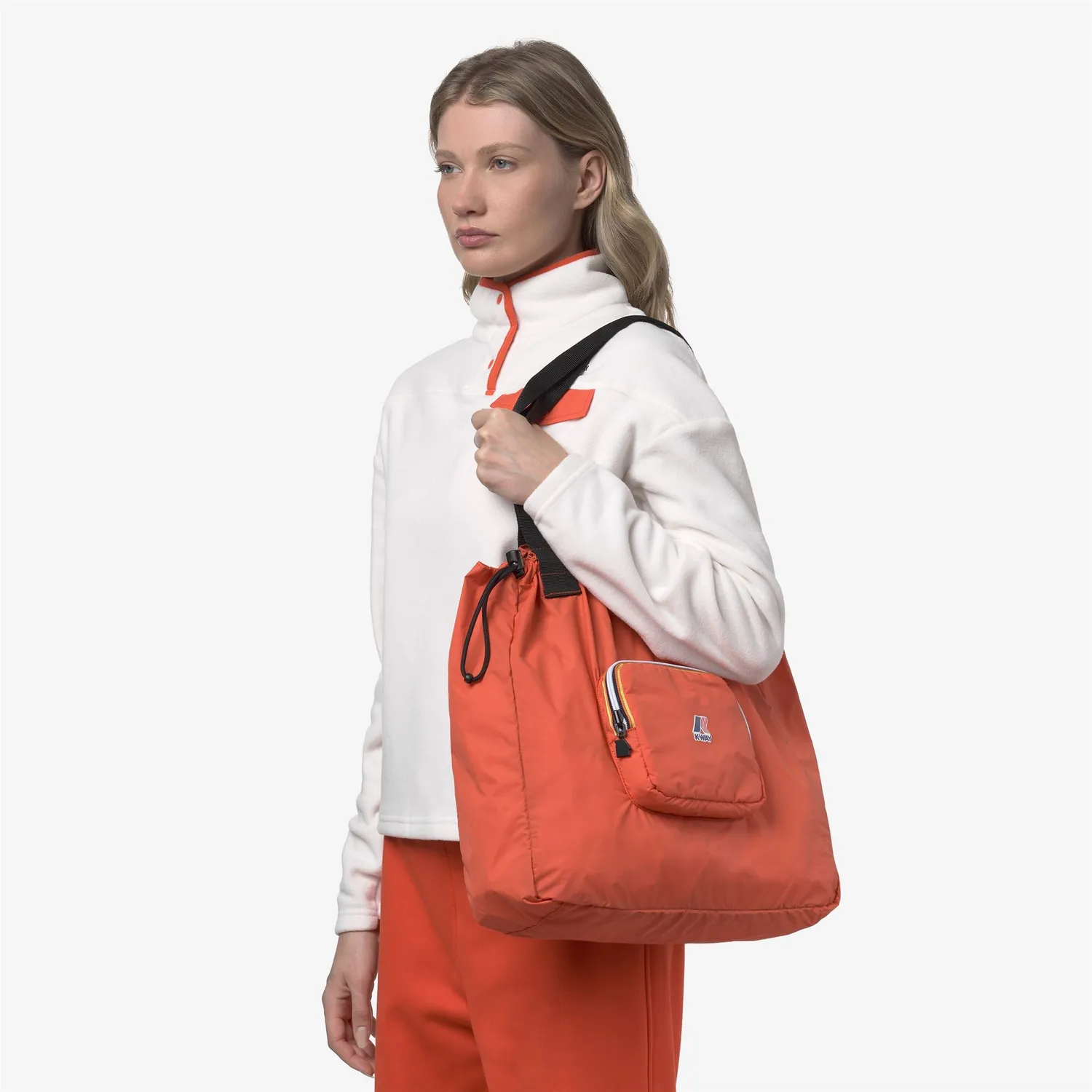 K-Way Le Vrai 4.0 Victorine sacosa Orange Fiesta impermeabila