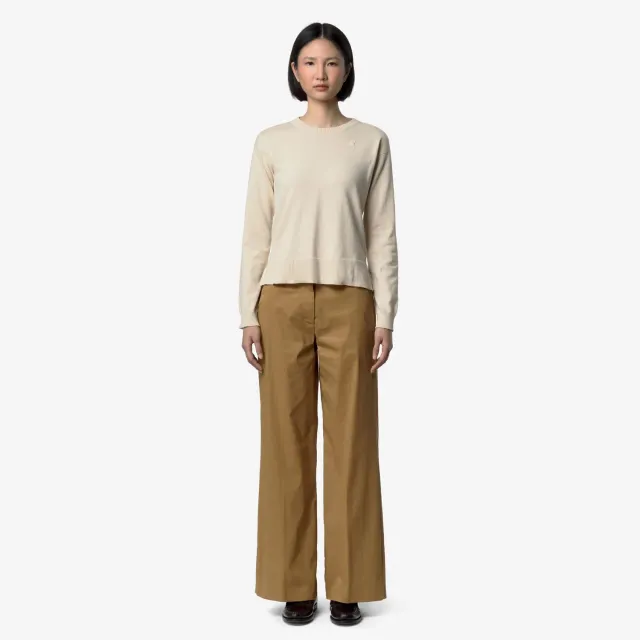 K-Way Tya pantaloni chino dama Brown Bistre elastici