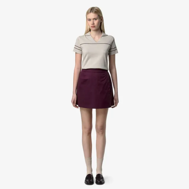 K-Way Lamandie Shiny Cotton fusta mov satinata