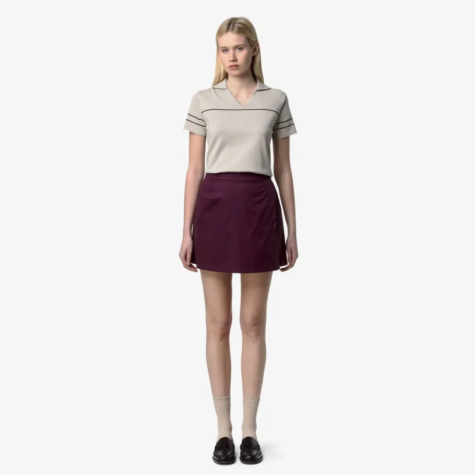 K-Way Lamandie Shiny Cotton fusta mov satinata