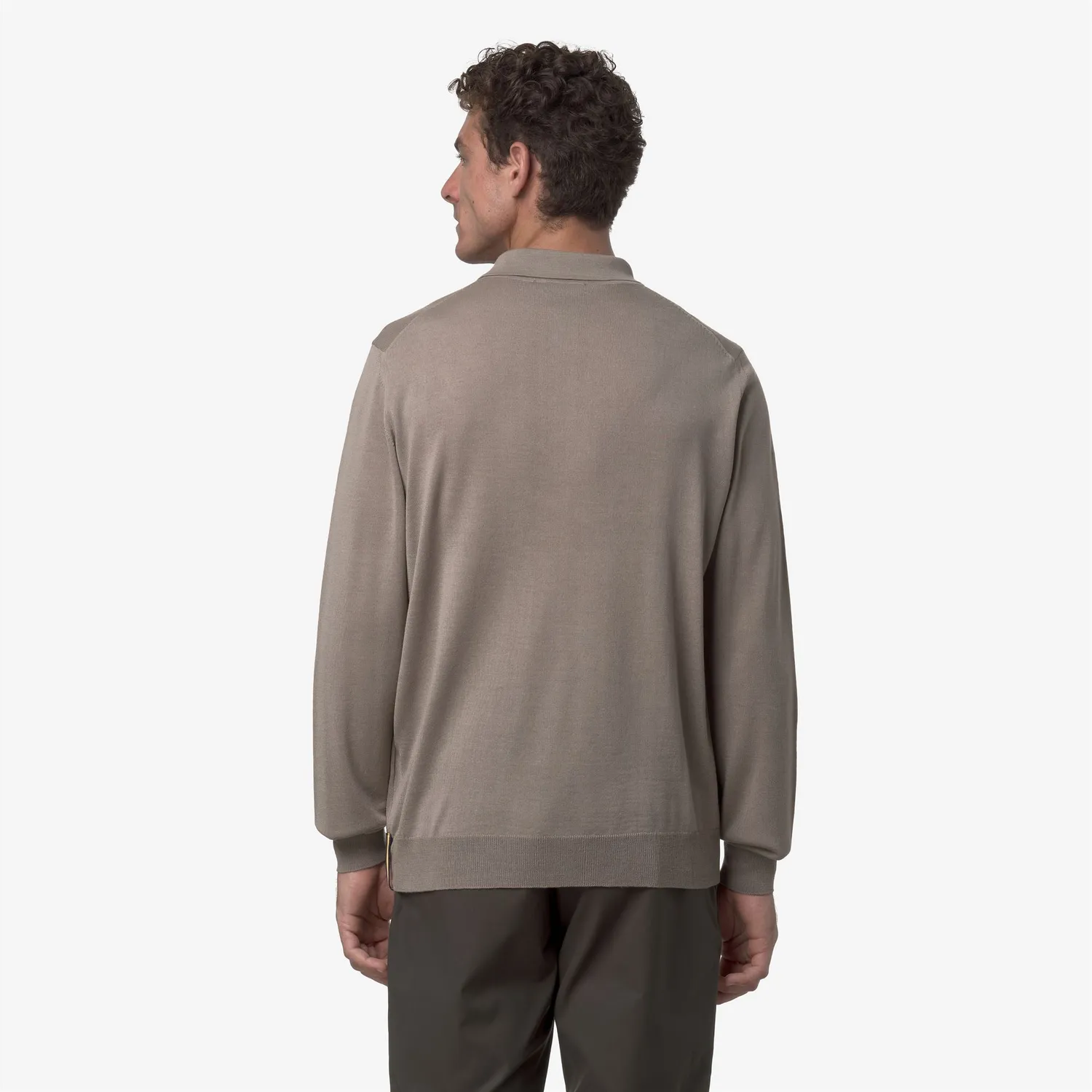 K-Way Rey Wool Merino Blend Pulover Bej Taupe Lână