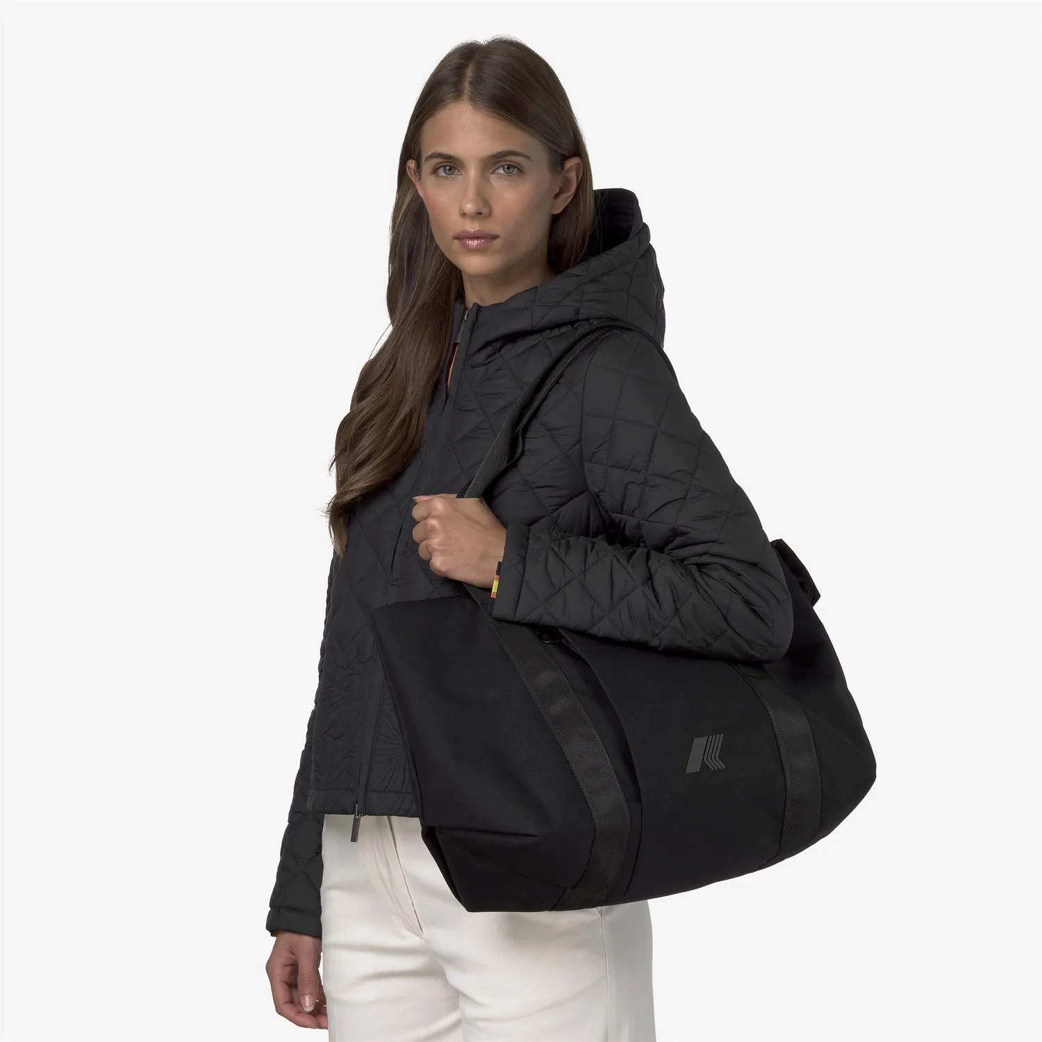 K-Way Clarabelle tote Negru nailon 46 cm