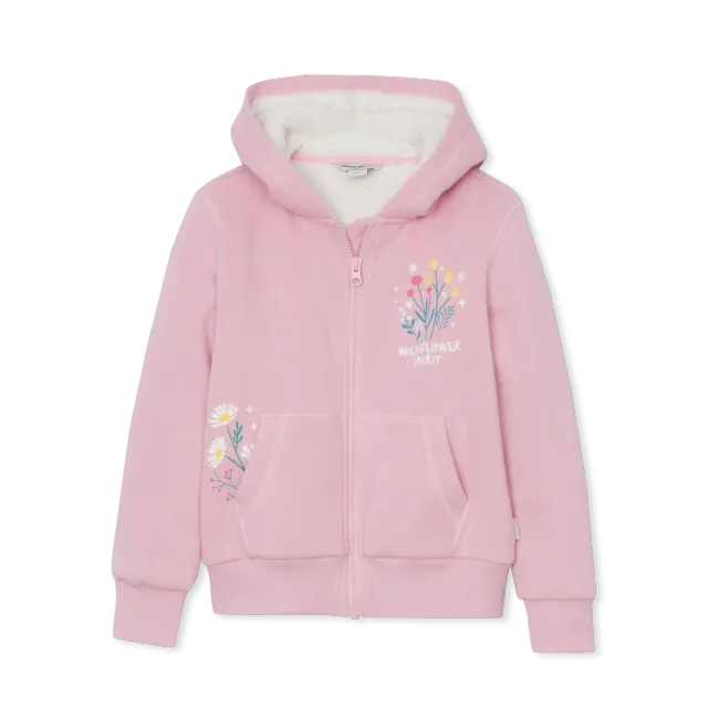 Eddie Bauer Camp Fleece hanorac fete roz calduros