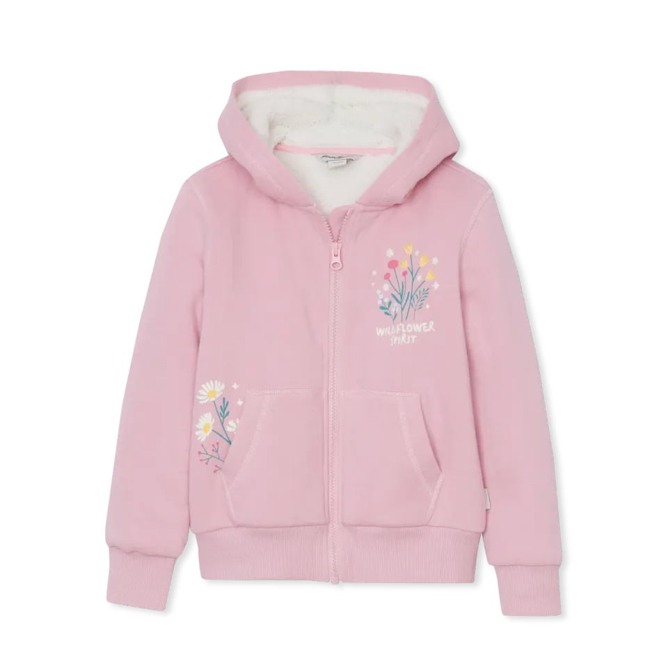 Eddie Bauer Camp Fleece hanorac fete roz calduros