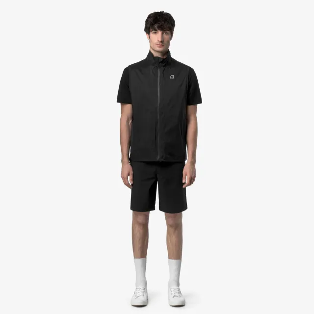 K-Way Nesilier Travel pantaloni scurti negri impermeabili