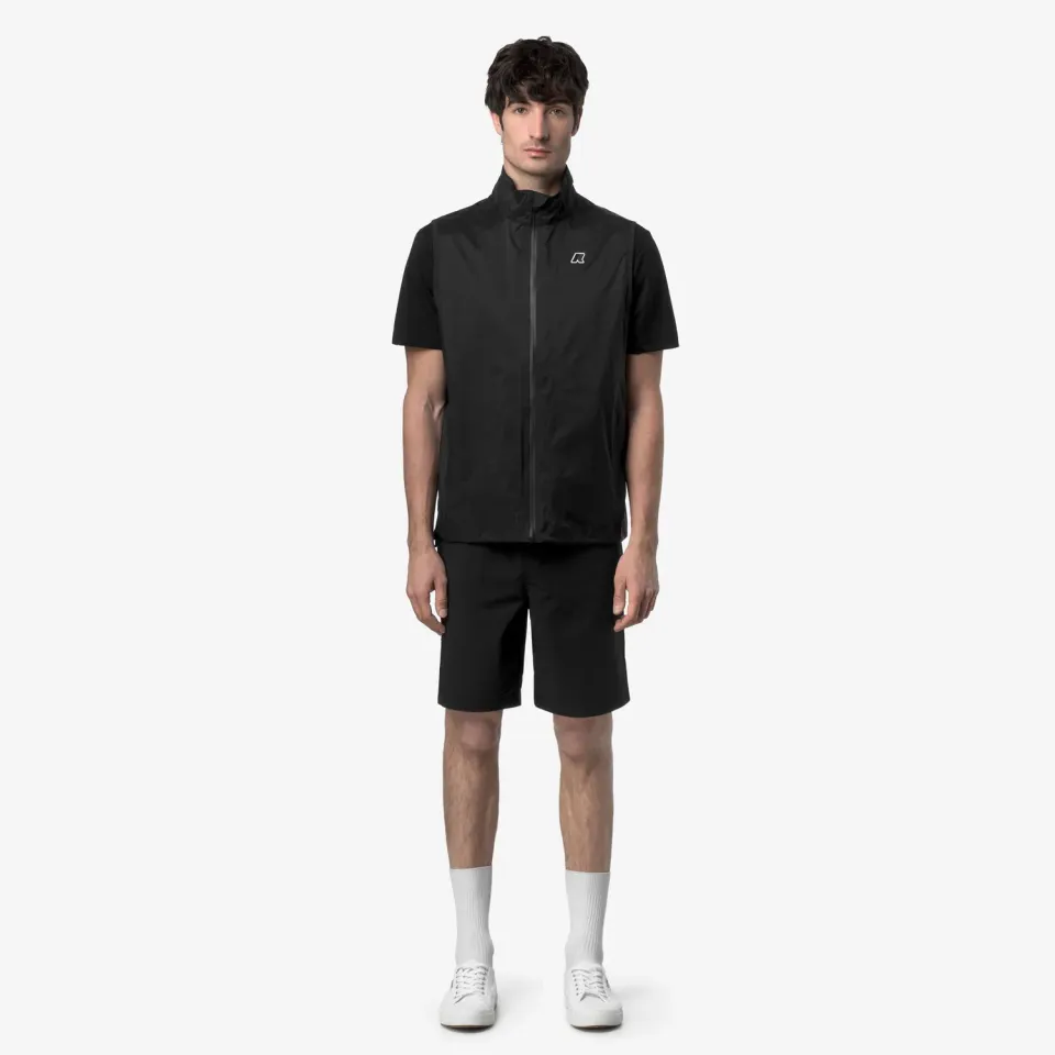 K-Way Nesilier Travel pantaloni scurti negri impermeabili