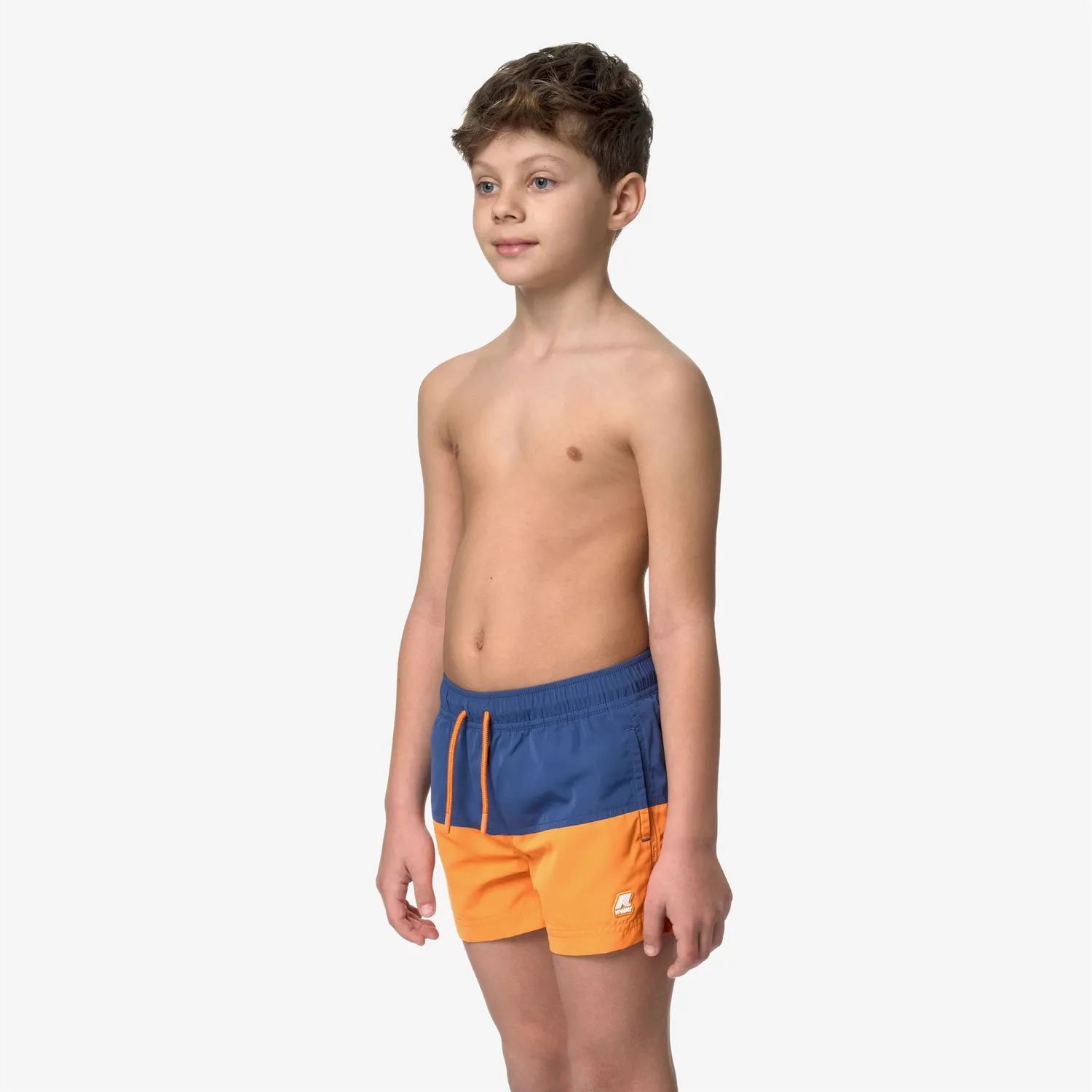 K-Way Leslie sort baieti Blue Fiord-Orange Md boxer