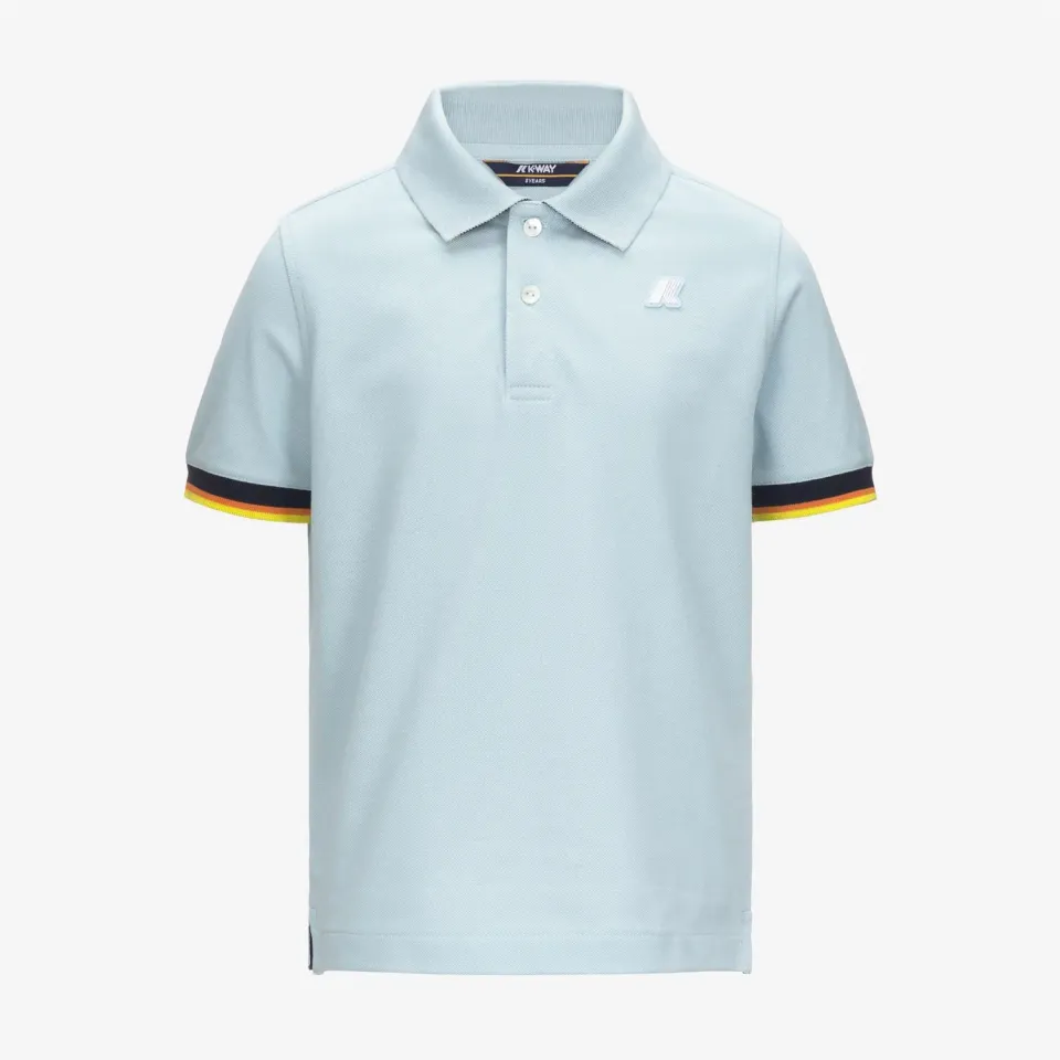 K-Way Vincent Pique polo baieti bleu bumbac