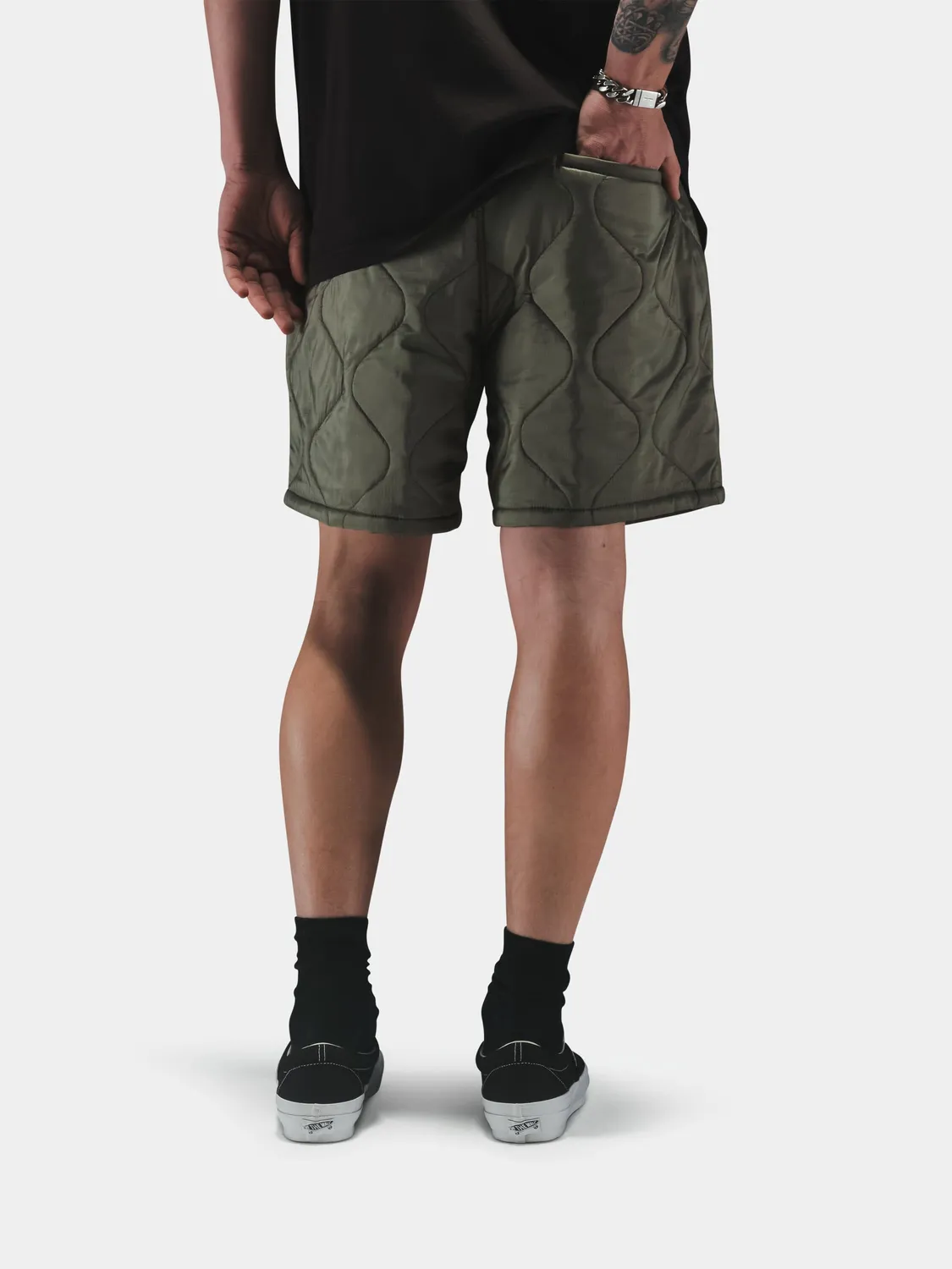 Alpha Industries Relaxed Quilted sort verde OG-107