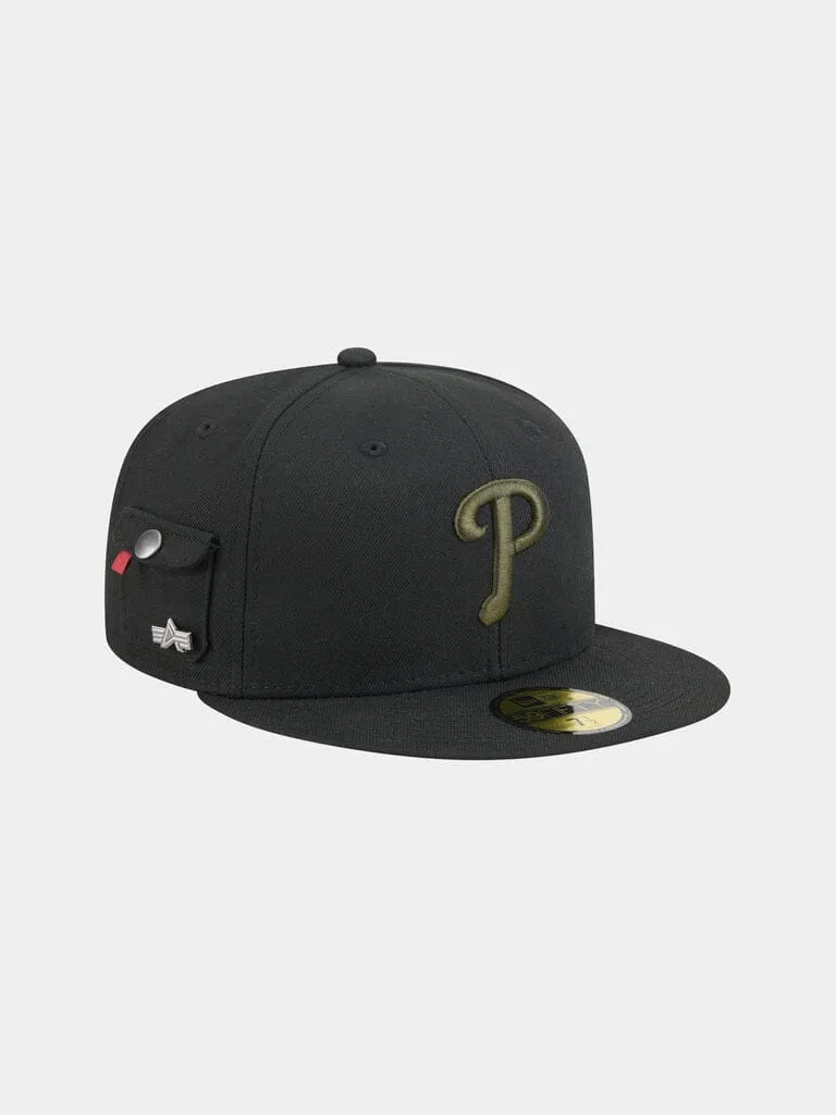 Alpha Industries Phillies 59FIFTY sapca fitted neagra
