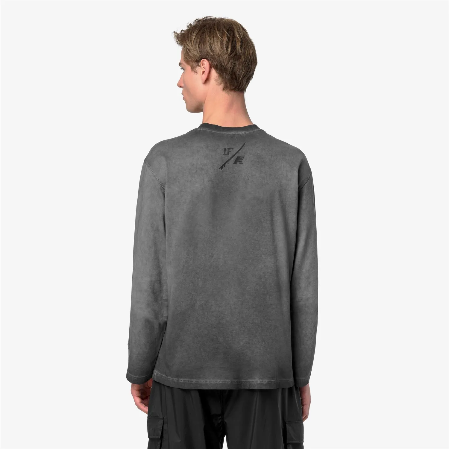 K-Way Nardo LF tricou negru bumbac 180g