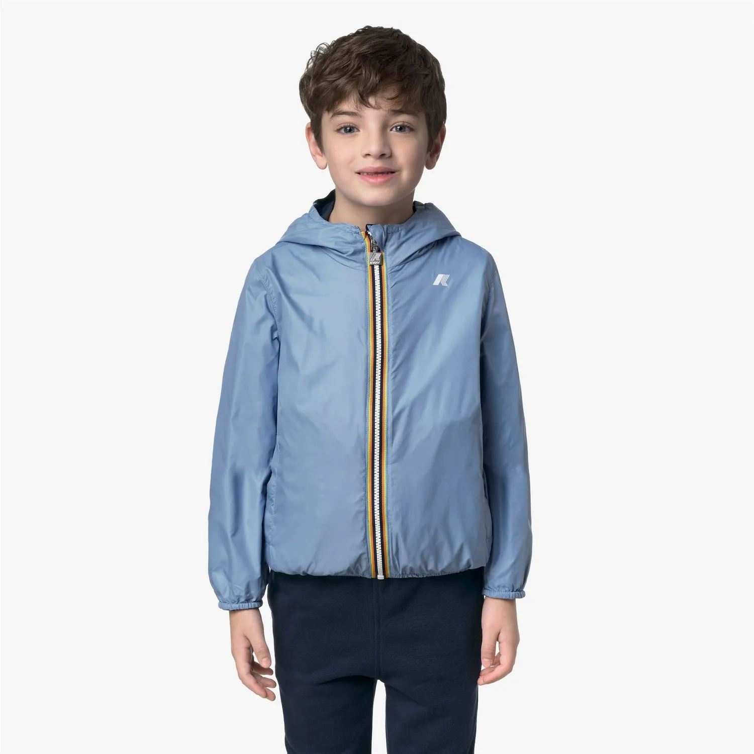 K-Way Jake Plus.2 Double geaca baieti albastru reversibila