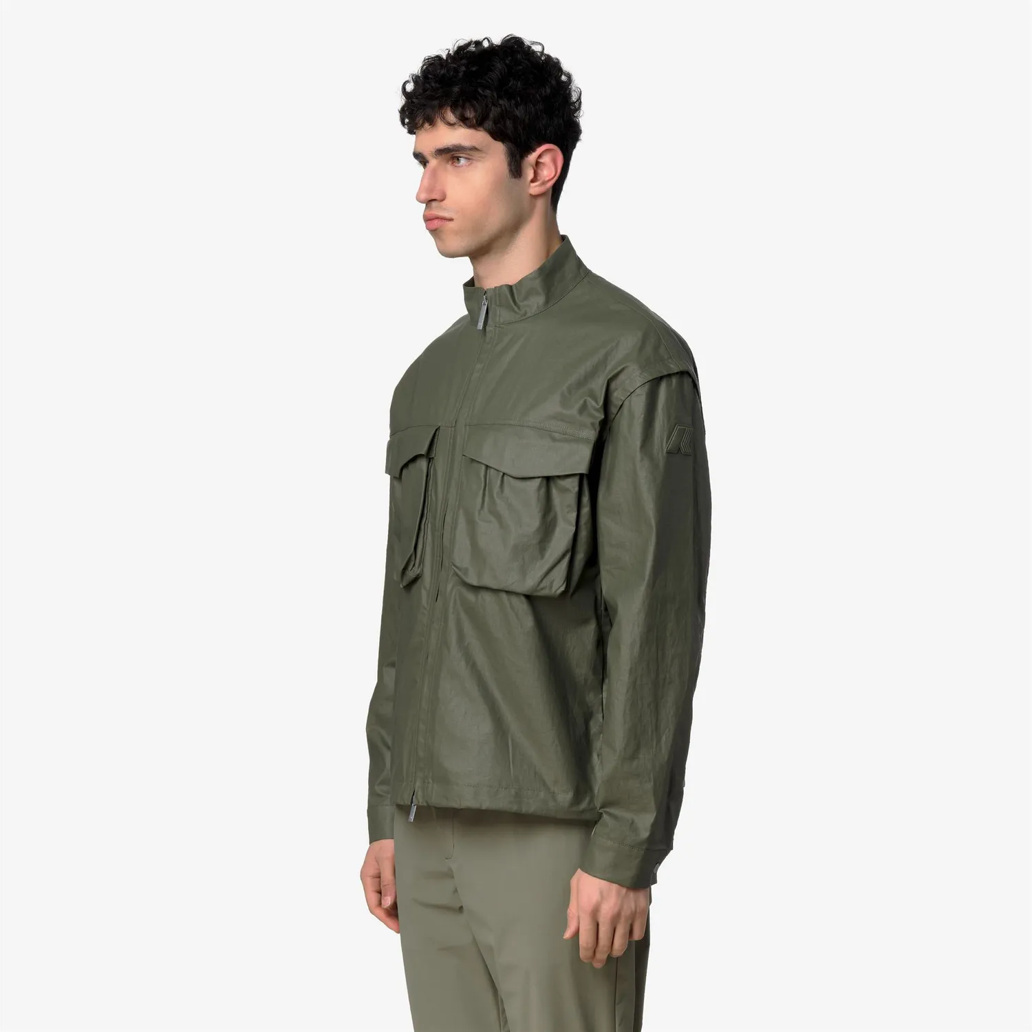 K-Way Orian Natural Blend geaca barbati verde cerata