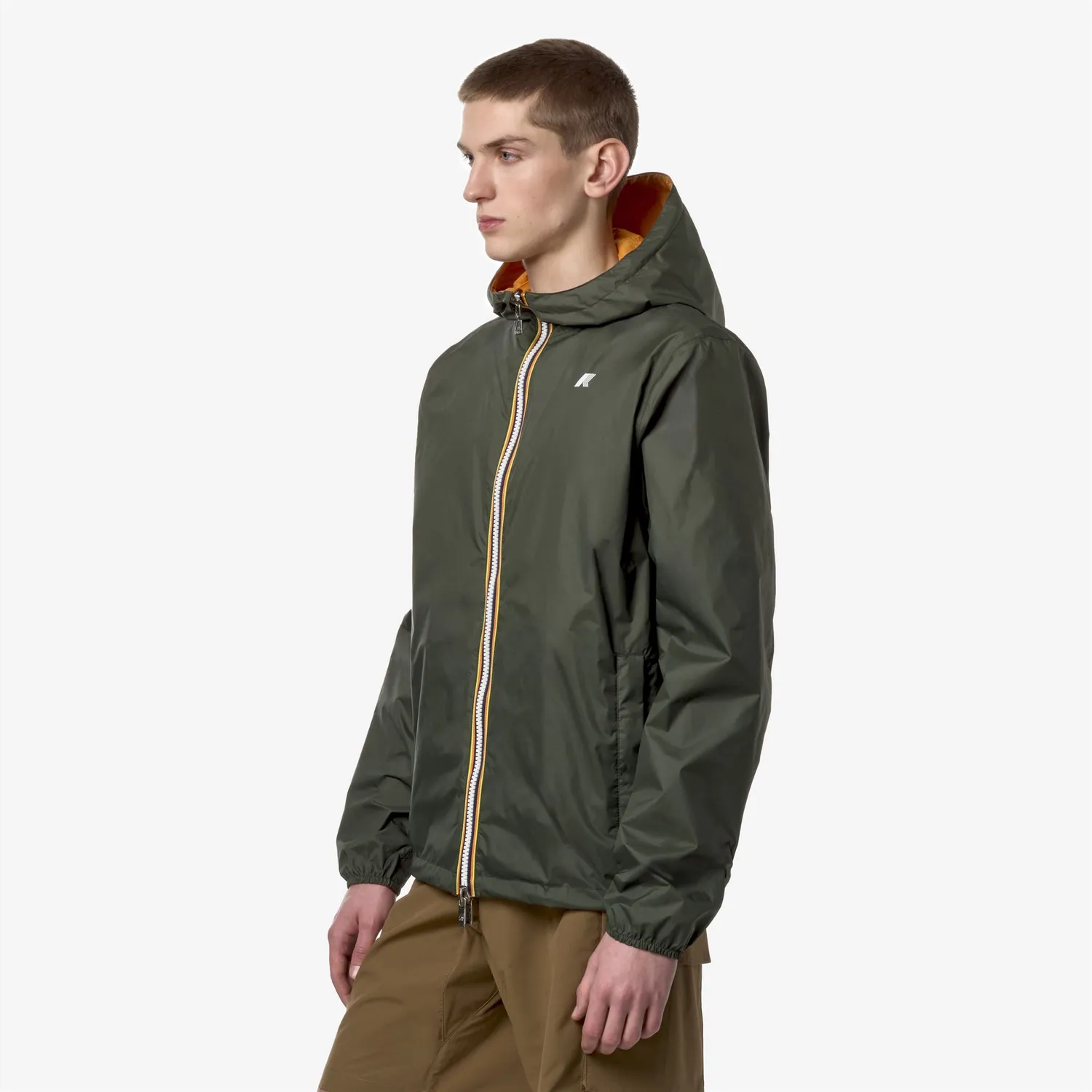 K-Way Jake K2124EW geaca reversibila barbati verde portocaliu