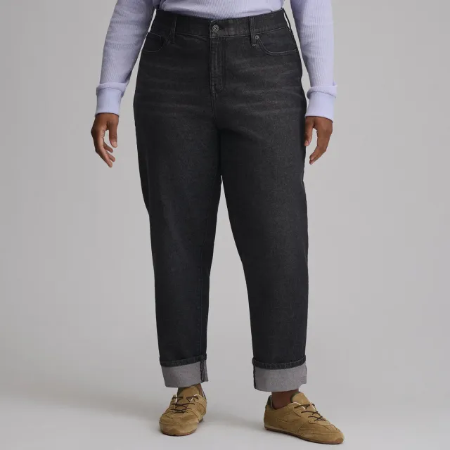 Eddie Bauer Iconic 90's Boyfriend blugi dama Indigo Blue relaxati