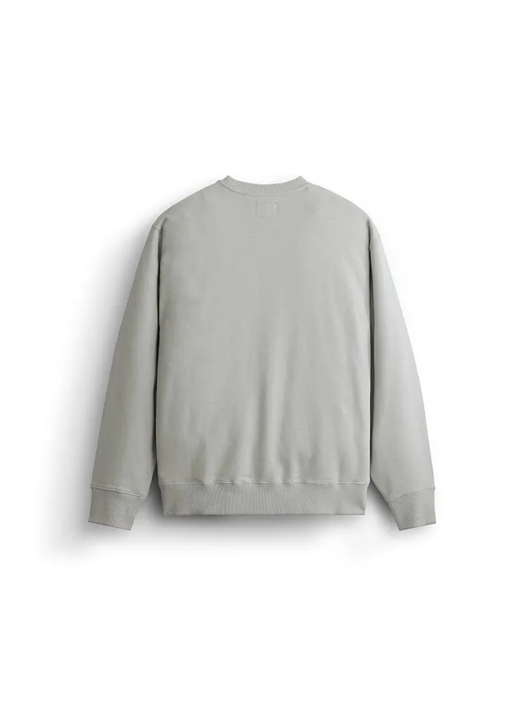 Alpha Industries Essential French Terry Crewneck Gen II bluză gri deschis ușoară
