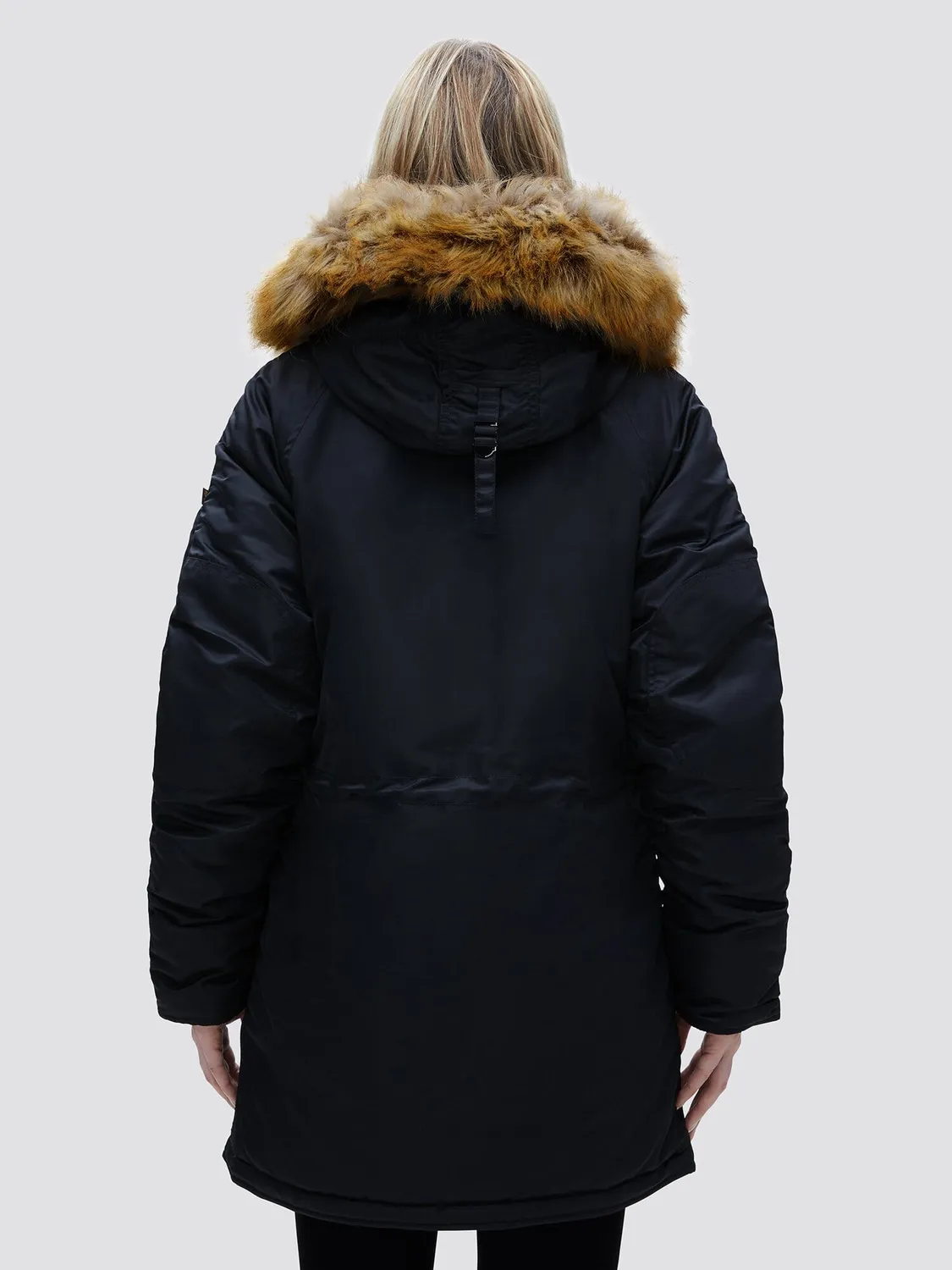 Alpha Industries N-3B parka dama neagra calduroasa
