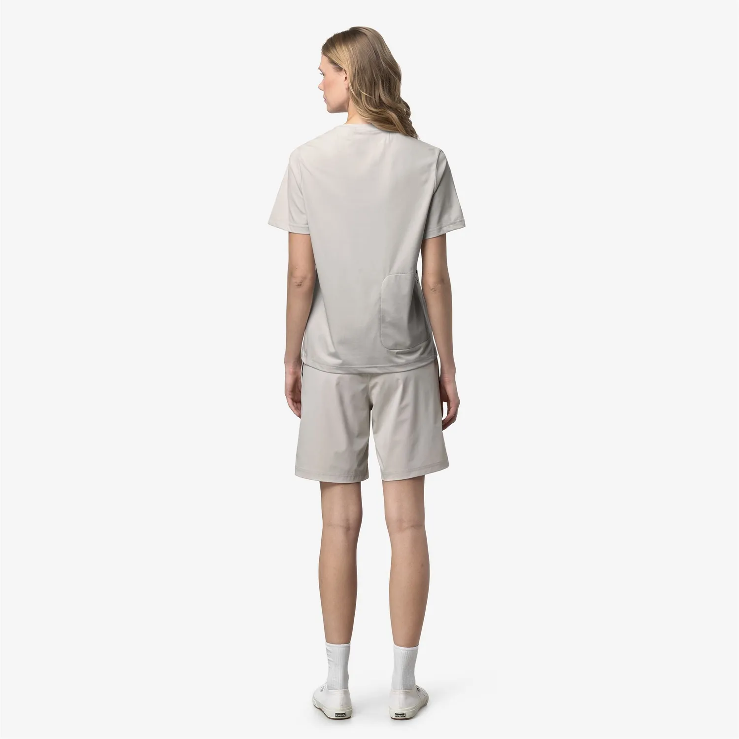 K-Way Sergine Travel tricou unisex Beige LT cu uscare rapida
