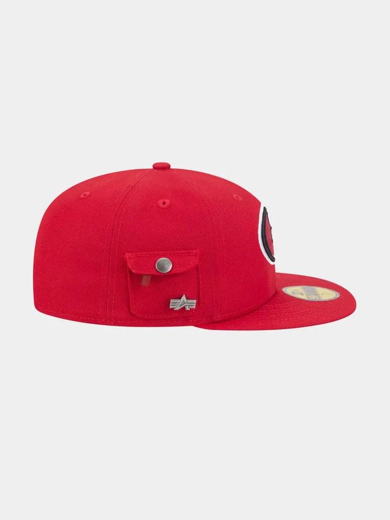 Alpha Industries 59Fifty 49ers sapca visiniu fitted