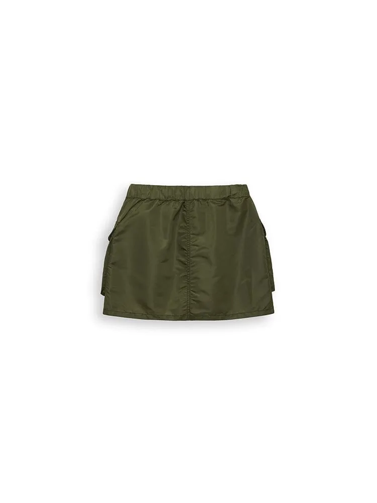 Alpha Industries Flight fustă mini neagră din nailon
