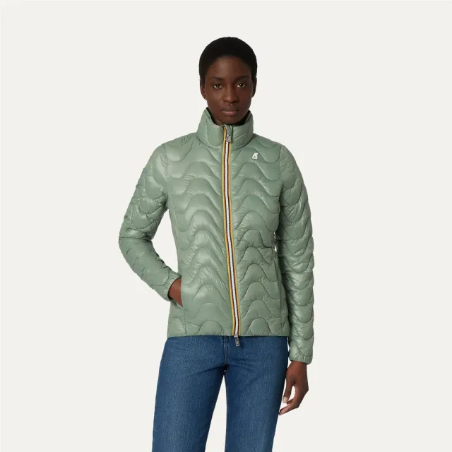 K-Way Violette Quilted Warm geacă verde fjord