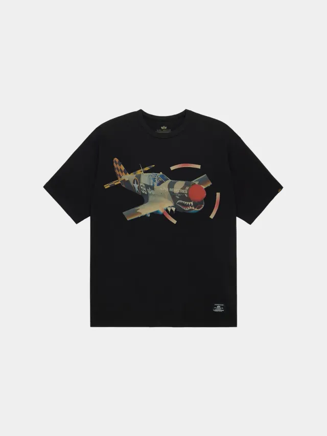 Alpha Industries Tiger Brigade Relaxed tricou negru bumbac