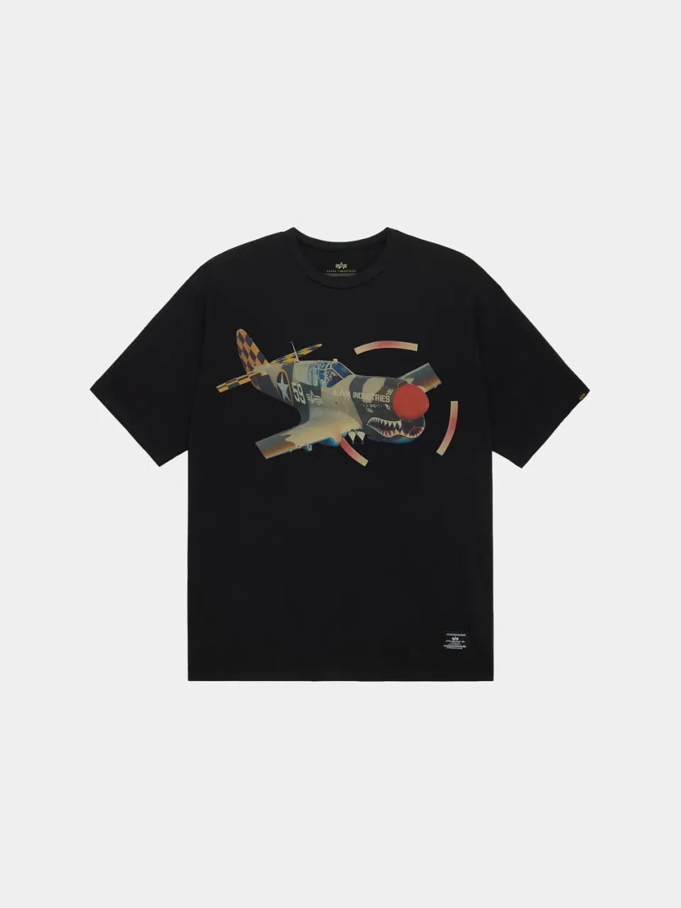 Alpha Industries Tiger Brigade Relaxed tricou negru bumbac