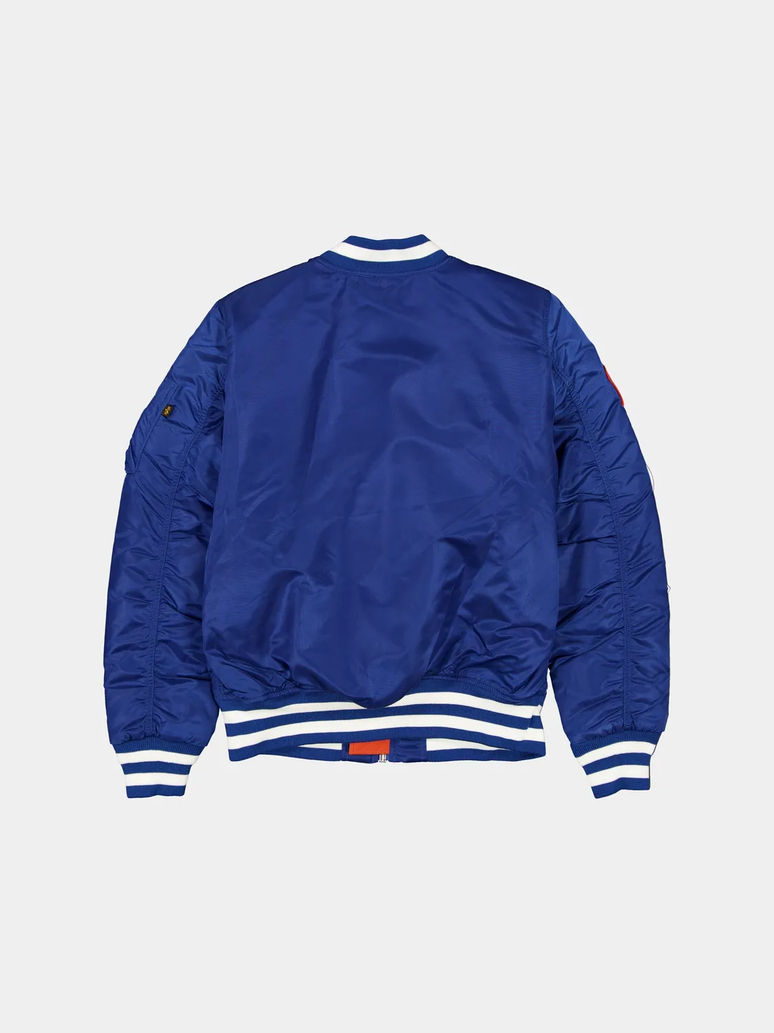 Alpha Industries MA-1 Mets bomber albastru satinat
