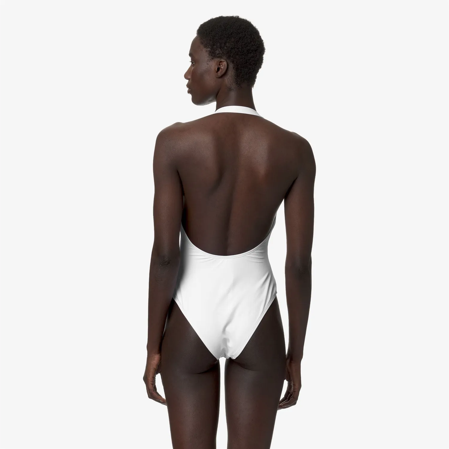 K-Way Sylvie Beach costum baie alb dintr-o bucata