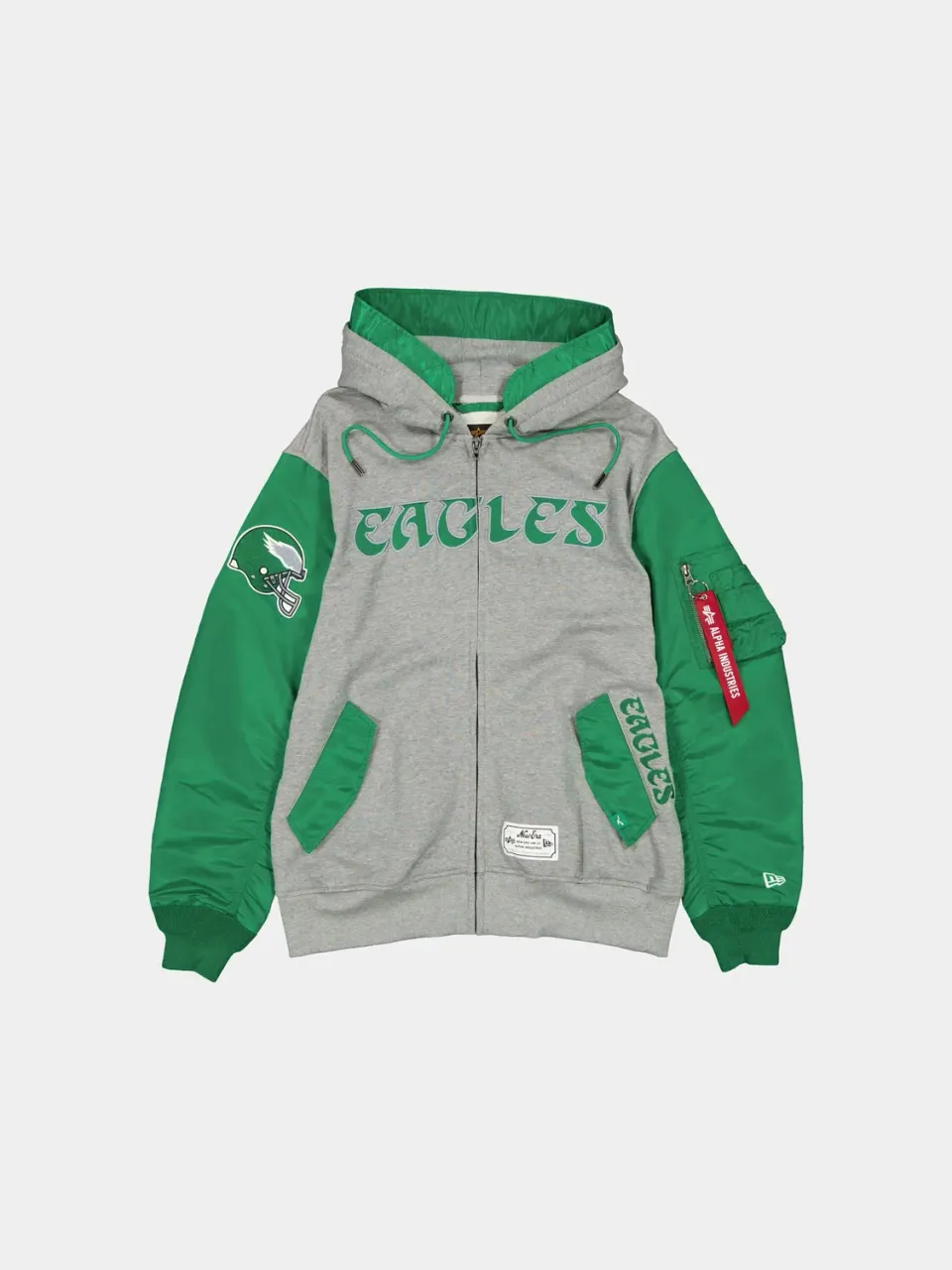 Alpha Industries MA-1 Philadelphia Eagles hanorac verde