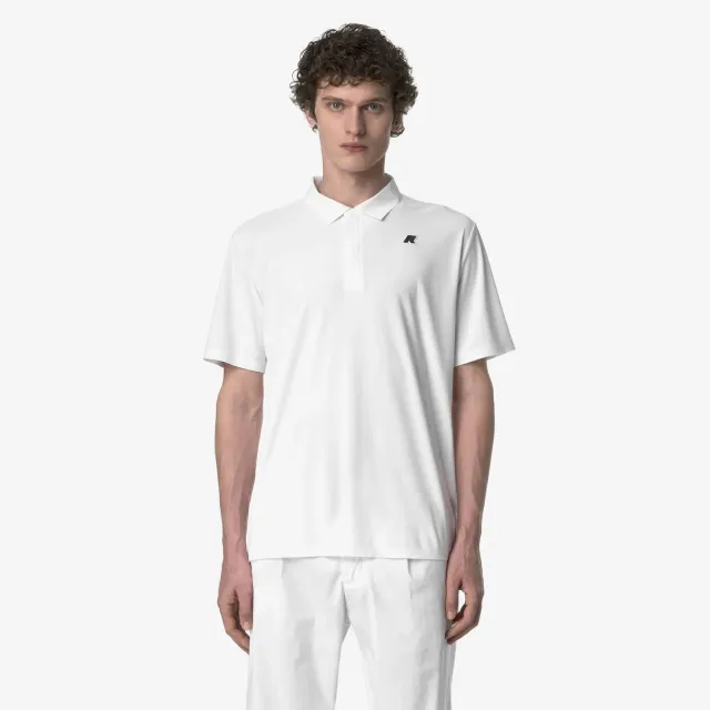 K-Way Swing tricou polo alb stretch golf