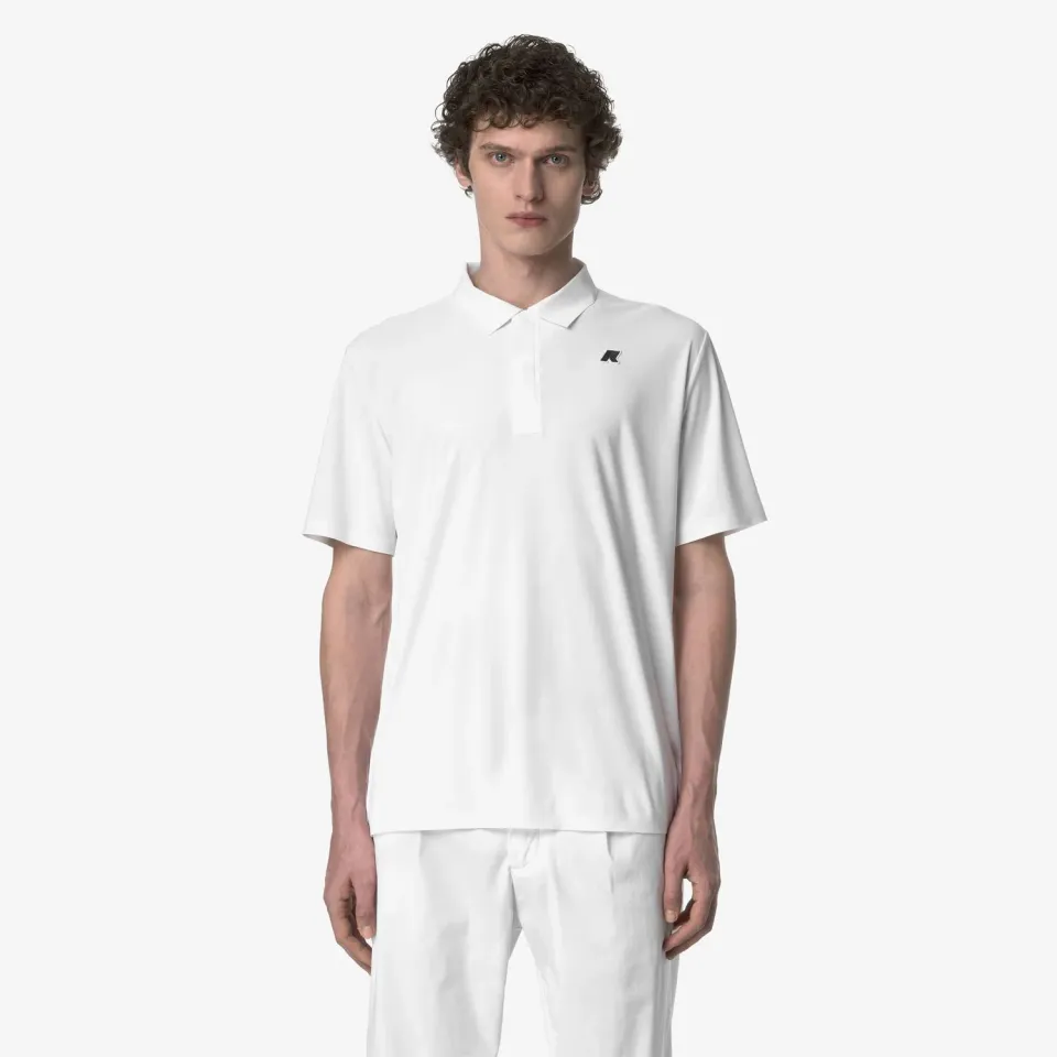 K-Way Swing tricou polo alb stretch golf